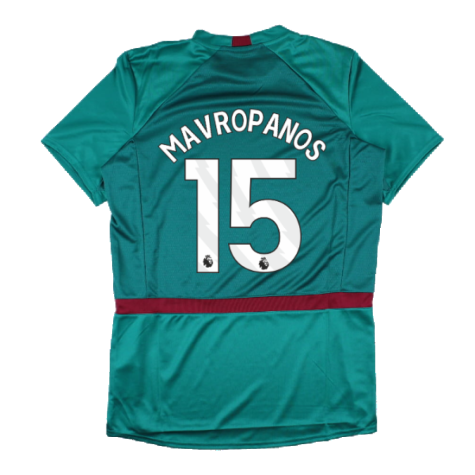 2023-2024 West Ham Training Jersey (Alexanderite) (Mavropanos 15)