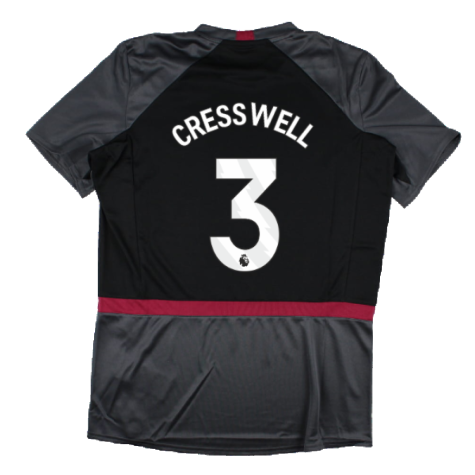 2023-2024 West Ham Training Jersey (Carbon) (CRESSWELL 3)