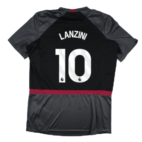 2023-2024 West Ham Training Jersey (Carbon) (LANZINI 10)