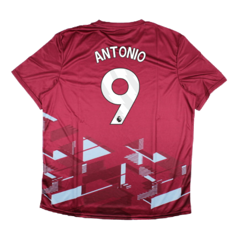 2023-2024 West Ham Warm Up Jersey (Claret) (ANTONIO 9)