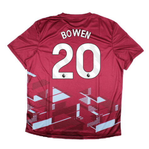 2023-2024 West Ham Warm Up Jersey (Claret) (BOWEN 20)