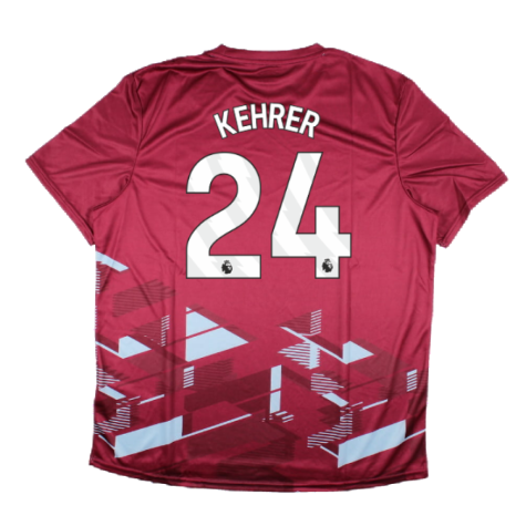 2023-2024 West Ham Warm Up Jersey (Claret) (KEHRER 24)