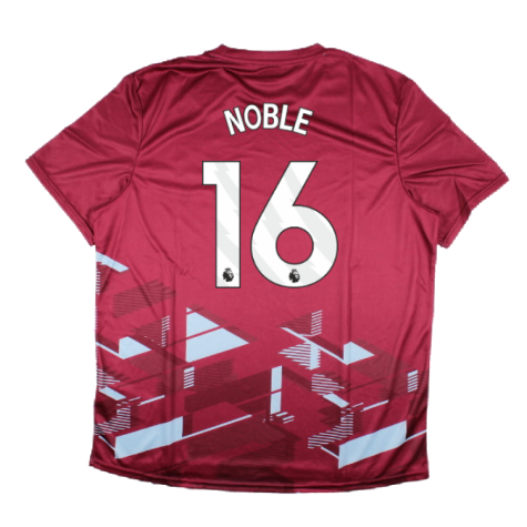 2023-2024 West Ham Warm Up Jersey (Claret) (NOBLE 16)