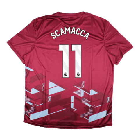 2023-2024 West Ham Warm Up Jersey (Claret) (SCAMACCA 11)