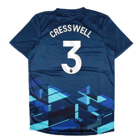 2023-2024 West Ham Warm Up Jersey (Navy) (CRESSWELL 3)