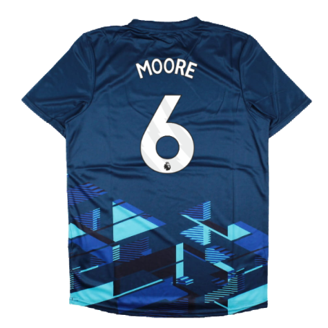 2023-2024 West Ham Warm Up Jersey (Navy) (MOORE 6)