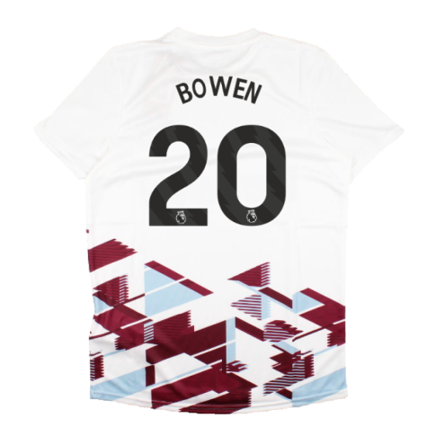 2023-2024 West Ham Warm Up Jersey (White) (BOWEN 20)