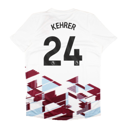 2023-2024 West Ham Warm Up Jersey (White) (KEHRER 24)