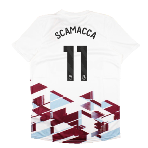 2023-2024 West Ham Warm Up Jersey (White) (SCAMACCA 11)