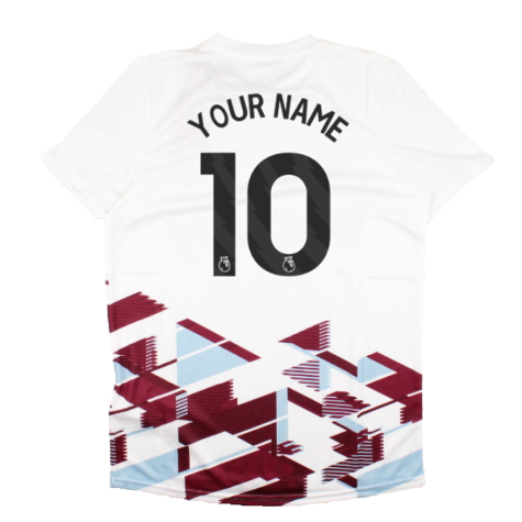 2023-2024 West Ham Warm Up Jersey (White) (Your Name)