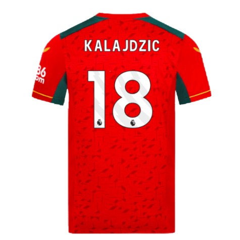 2023-2024 Wolves Away Shirt (KALAJDZIC 18)