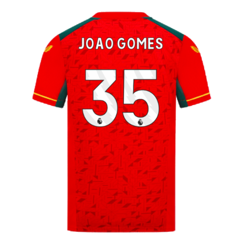 2023-2024 Wolves Away Shirt - Kids (JOAO GOMES 35)