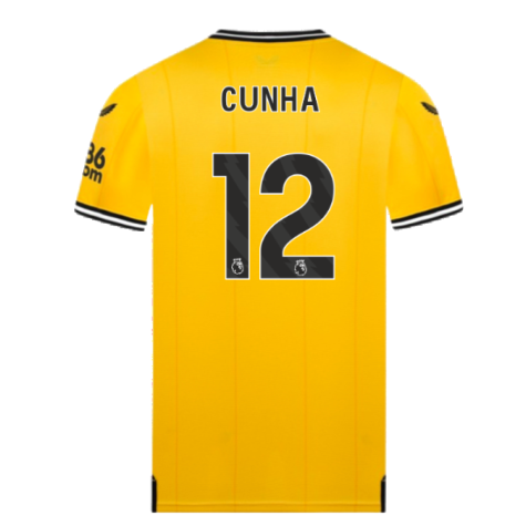 2023-2024 Wolves Home Shirt (CUNHA 12)