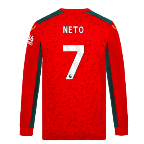 2023-2024 Wolves Long Sleeve Away Shirt (NETO 7)