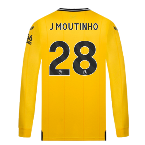 2023-2024 Wolves Long Sleeve Home Shirt (J MOUTINHO 28)