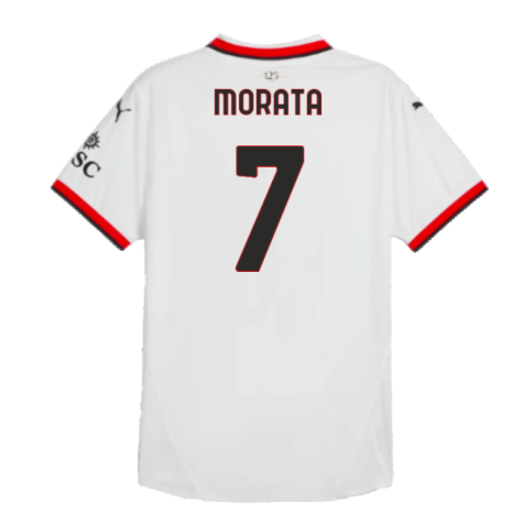 2024-2025 AC Milan Away Authentic Shirt (Morata 7)