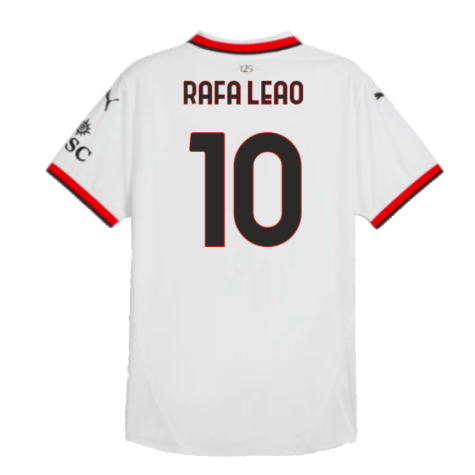 2024-2025 AC Milan Away Authentic Shirt (Rafa Leao 10)