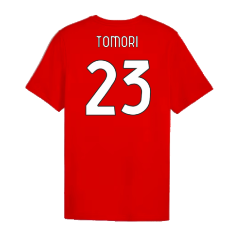 2024-2025 AC Milan ftblCulture Tee (Red) (Tomori 23)