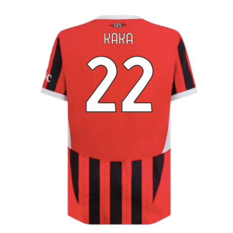 2024-2025 AC Milan Home Authentic Shirt (Kaka 22)