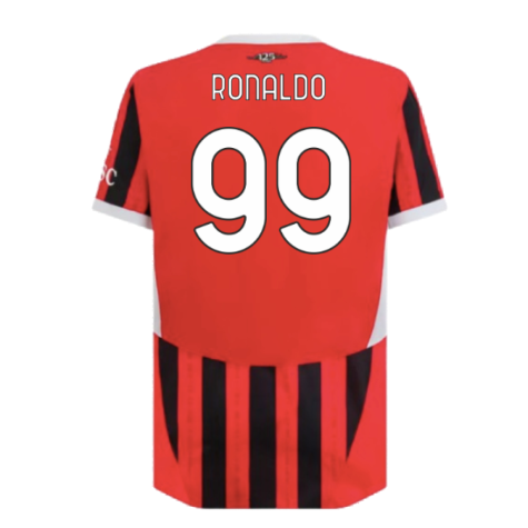 2024-2025 AC Milan Home Authentic Shirt (Ronaldo 99)