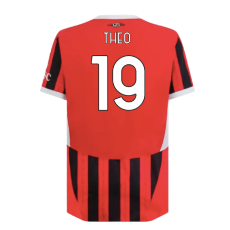 2024-2025 AC Milan Home Authentic Shirt (Theo 19)