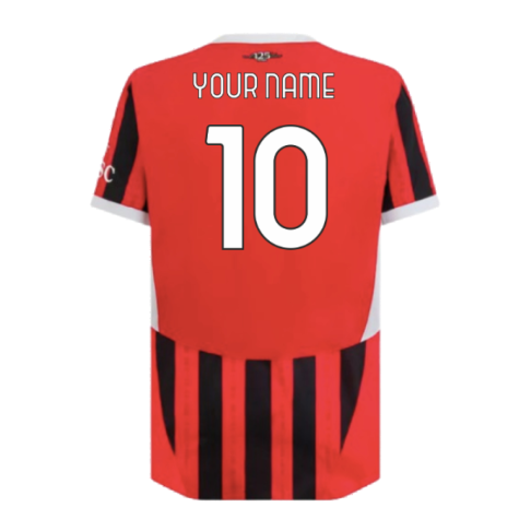 2024-2025 AC Milan Home Authentic Shirt (Your Name)