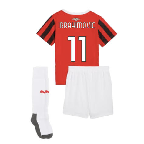 2024-2025 AC Milan Home Mini Kit (Ibrahimovic 11)