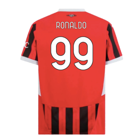 2024-2025 AC Milan Home Shirt (Ronaldo 99)