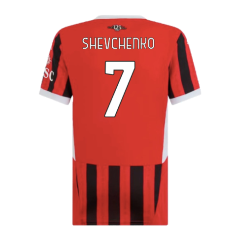 2024-2025 AC Milan Home Shirt (Womens) (Shevchenko 7)