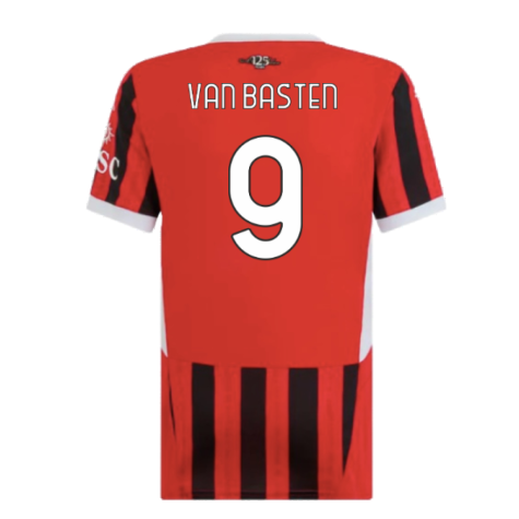 2024-2025 AC Milan Home Shirt (Womens) (Van Basten 9)