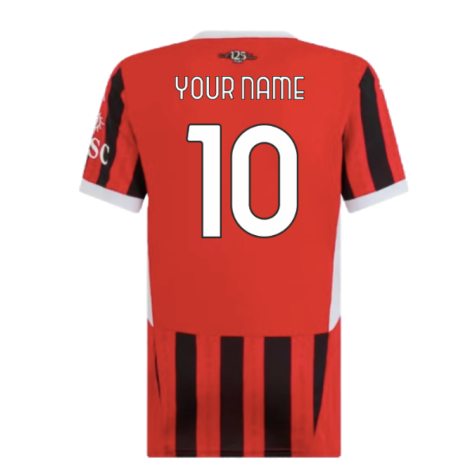 2024-2025 AC Milan Home Shirt (Womens) (Your Name)