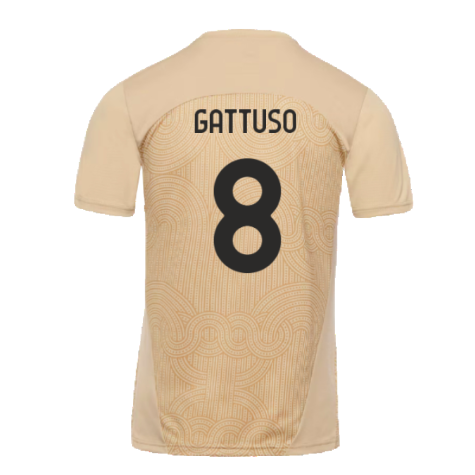 2024-2025 AC Milan Pre-Match Shirt (Putty) (Gattuso 8)