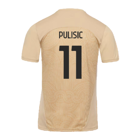 2024-2025 AC Milan Pre-Match Shirt (Putty) (Pulisic 11)