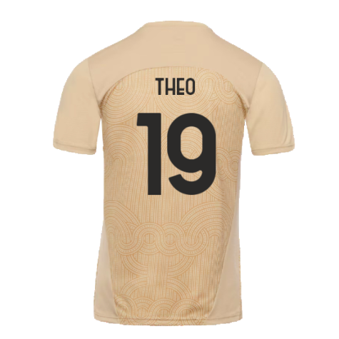 2024-2025 AC Milan Pre-Match Shirt (Putty) (Theo 19)