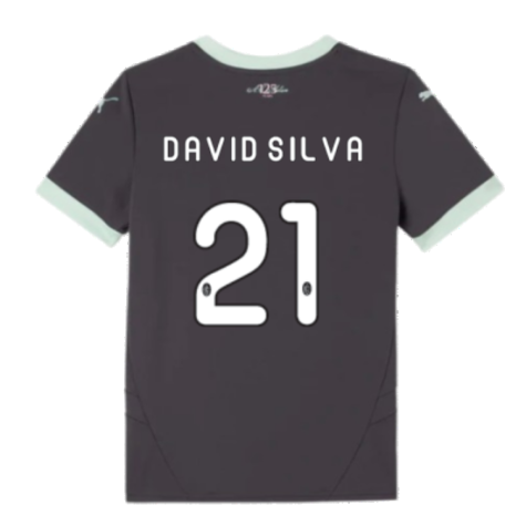 2024-2025 AC Milan Third Shirt (Kids) (DAVID SILVA 21)