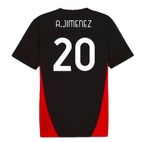 2024-2025 AC Milan Training Shirt (Black) (A.Jimenez 20)