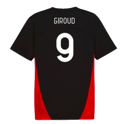 2024-2025 AC Milan Training Shirt (Black) (Giroud 9)