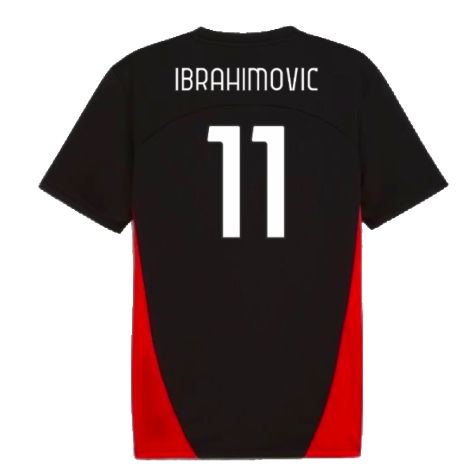 2024-2025 AC Milan Training Shirt (Black) (Ibrahimovic 11)