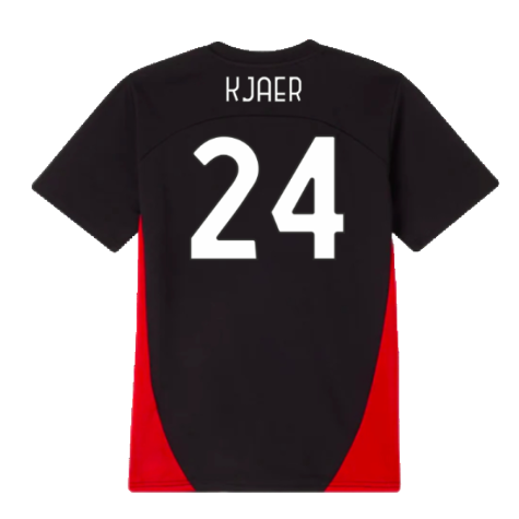 2024-2025 AC Milan Training Shirt (Black) - Kids (Kjaer 24)