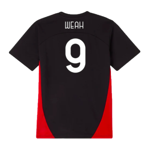 2024-2025 AC Milan Training Shirt (Black) - Kids (Weah 9)