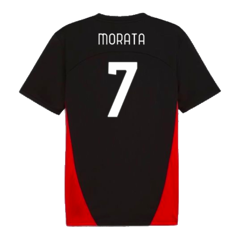 2024-2025 AC Milan Training Shirt (Black) (Morata 7)