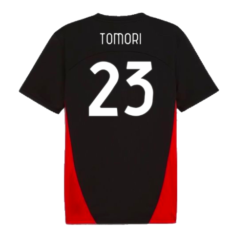 2024-2025 AC Milan Training Shirt (Black) (Tomori 23)