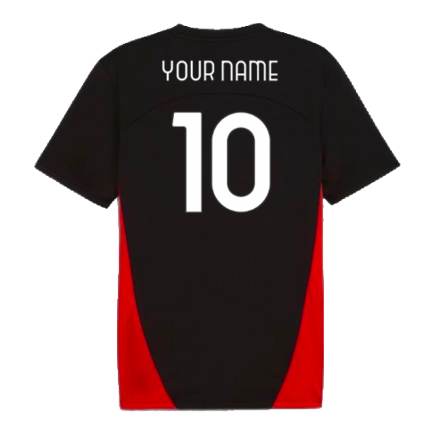 2024-2025 AC Milan Training Shirt (Black) (Your Name)