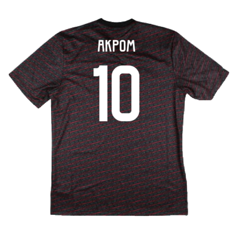 2024-2025 Ajax Pre Match Shirt (Black) (Akpom 10)