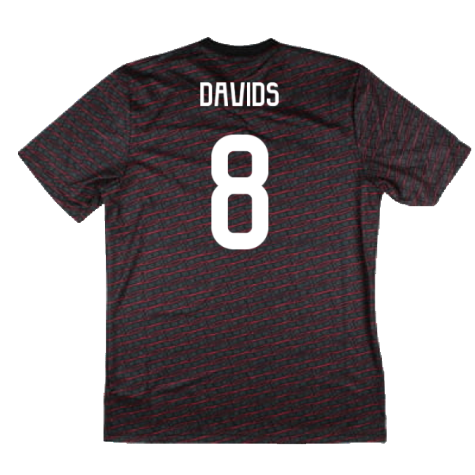 2024-2025 Ajax Pre Match Shirt (Black) (Davids 8)