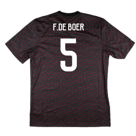 2024-2025 Ajax Pre Match Shirt (Black) (F.De Boer 5)