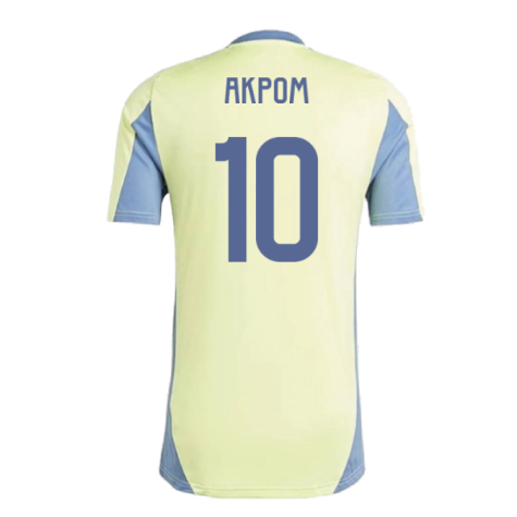 2024-2025 Ajax Training Jersey (Pulse Yellow) (Akpom 10)