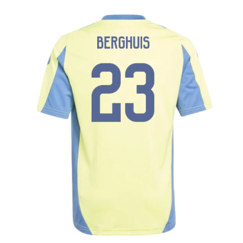 2024-2025 Ajax Training Jersey (Pulse Yellow) - Kids (Berghuis 23)