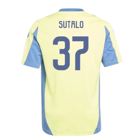 2024-2025 Ajax Training Jersey (Pulse Yellow) - Kids (Sutalo 37)