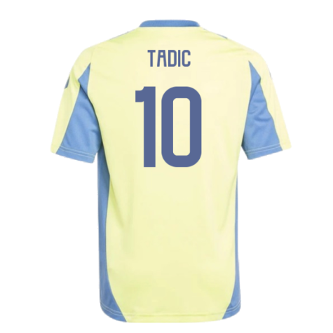 2024-2025 Ajax Training Jersey (Pulse Yellow) - Kids (Tadic 10)